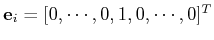 ${\bf e}_i=[0,\cdots,0,1,0,\cdots,0]^T$