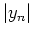 $\vert y_n\vert$