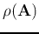 $\rho({\bf A})$