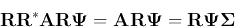 \begin{displaymath}
{\bf R}{\bf R}^*{\bf A}{\bf R}{\bf\Psi}
={\bf A}{\bf R}{\bf\Psi}={\bf R}{\bf\Psi}{\bf\Sigma}
\end{displaymath}