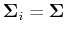 ${\bf\Sigma}_i={\bf\Sigma}$