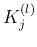 $K_j^{(l)}$