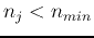 $n_j<n_{min} $