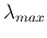 $\lambda_{max}$