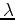 $\lambda$