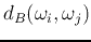 $d_B(\omega_i,\omega_j)$
