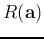 $R({\bf a})$
