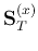 ${\bf S}_T^{(x)}$