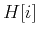 $H[i]$