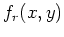 $f_r(x,y)$