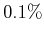 $0.1\%$