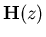 ${\bf H}(z)$