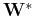 ${\bf W}^*$