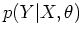 $p(Y\vert X,\theta)$