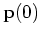 ${\bf p}(0)$