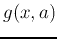 $g(x,a)$