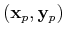 $({\bf x}_p, {\bf y}_p)$