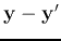 ${\bf y}-{\bf y}'$