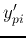 $y'_{pi}$