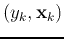 $(y_k,{\bf x}_k)$
