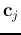 ${\bf c}_j$