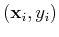 $({\bf x}_i,y_i)$