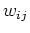 $w_{ij}$