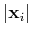 $\vert{\bf x}_i\vert$