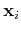 ${\bf x}_i$