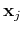 ${\bf x}_j$