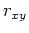 $r_{xy}$