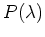 $P(\lambda)$