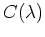 $C(\lambda)$