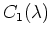 $C_1(\lambda)$