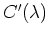 $C'(\lambda)$