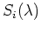 $S_i(\lambda)$