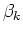 $\beta_k$