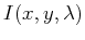 $I(x,y,\lambda)$