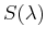 $S(\lambda)$
