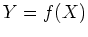 $Y=f(X)$