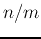 $n/m$