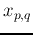$x_{p,q}$