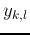 $y_{k,l}$