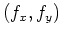 $(f_x,f_y)$