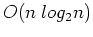 $O(n\; log_2 n)$