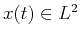 $x(t) \in L^2$