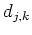 $d_{j,k}$