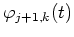 $\varphi_{j+1,k}(t)$