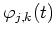 $\varphi_{j,k}(t)$