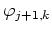 $\varphi_{j+1,k}$
